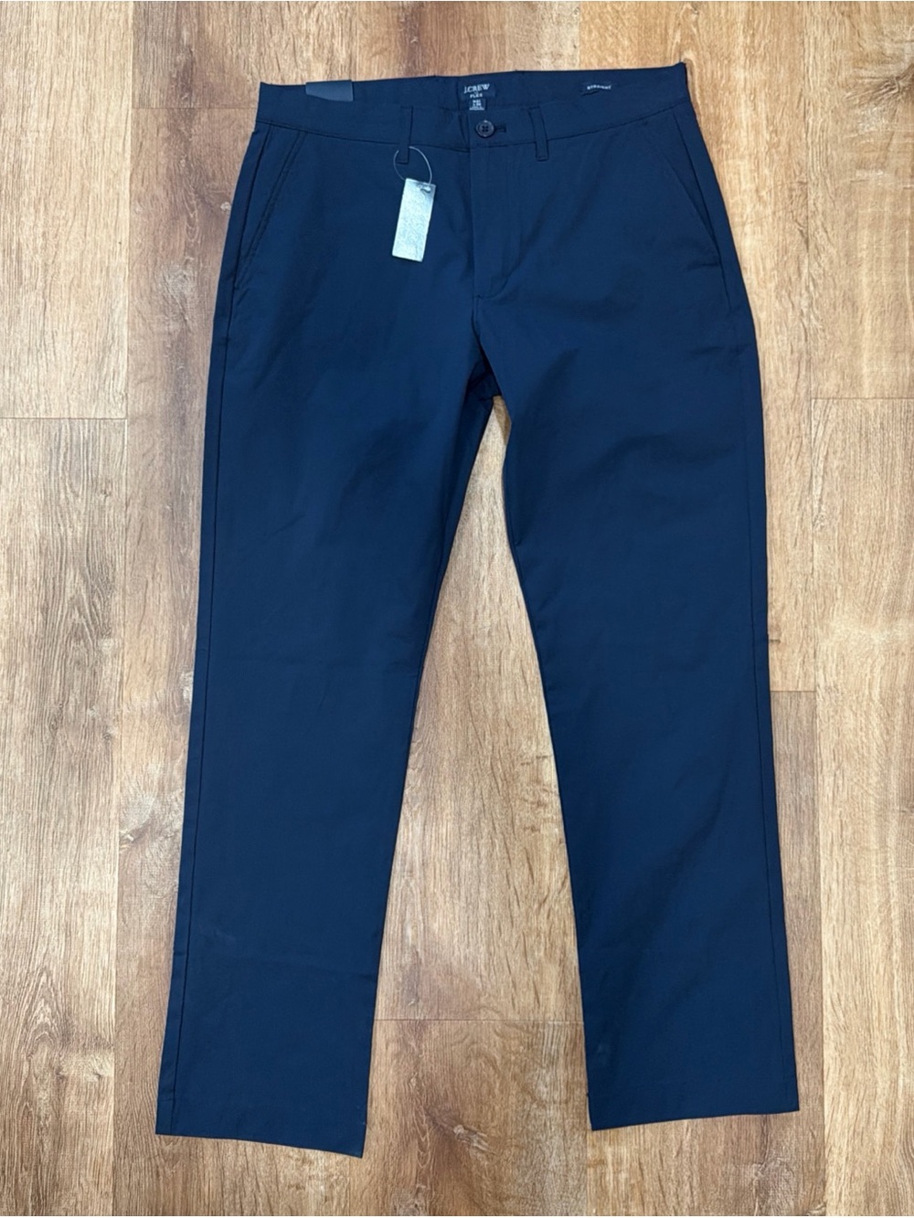 J. Crew Flex Tech Pant Mens 31 (fits 32x30) Straight Navy Blue Performance Chino